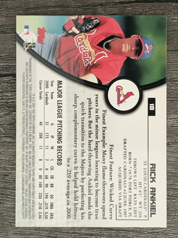 2001 Finest #18 Rick Ankiel
