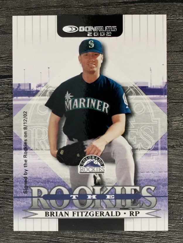 2002 Donruss Rookies #12 Brian Fitzgerald RC