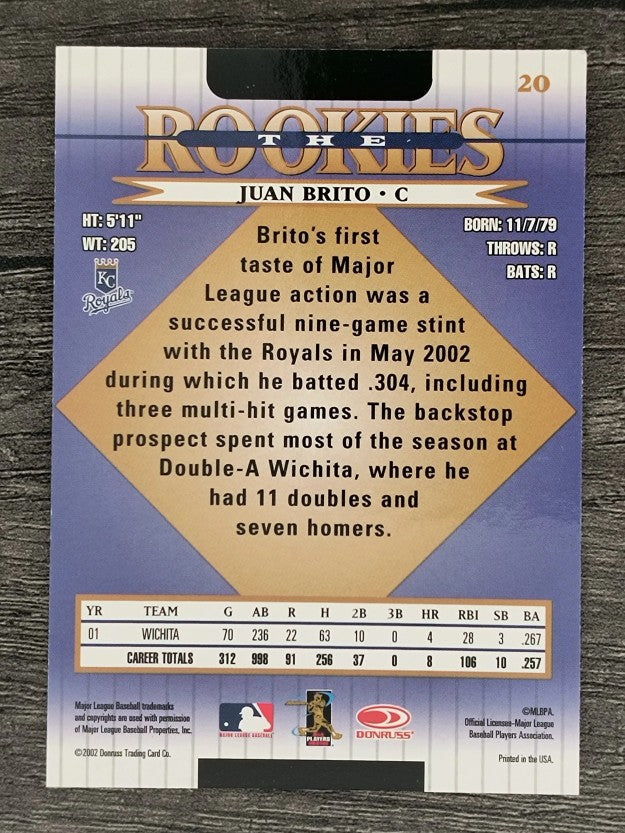 2002 Donruss Rookies #20 Juan Brito RC