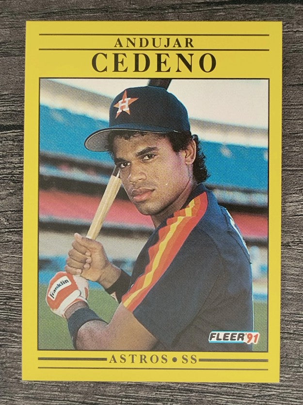 1991 Fleer #502 Andujar Cedeno