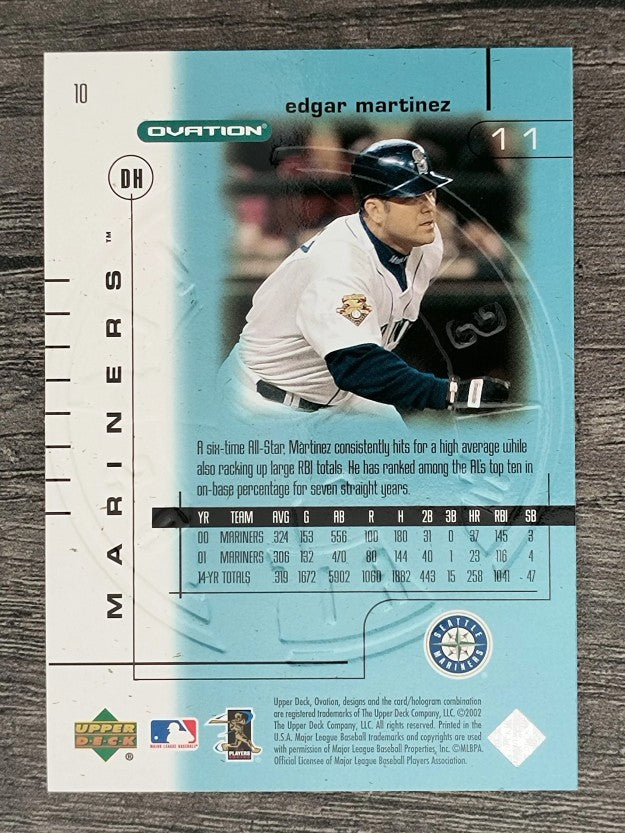 2002 Upper Deck Ovation #10 Edgar Martinez