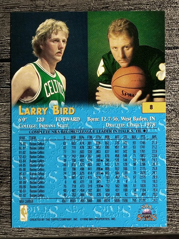 1996 Topps Stars #8 Larry Bird