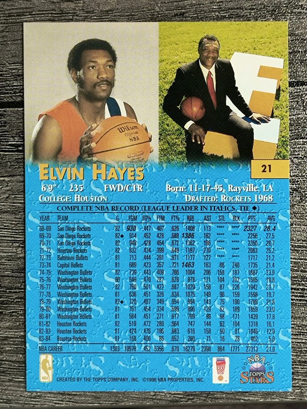 1996 Topps Stars #21 Elvin Hayes