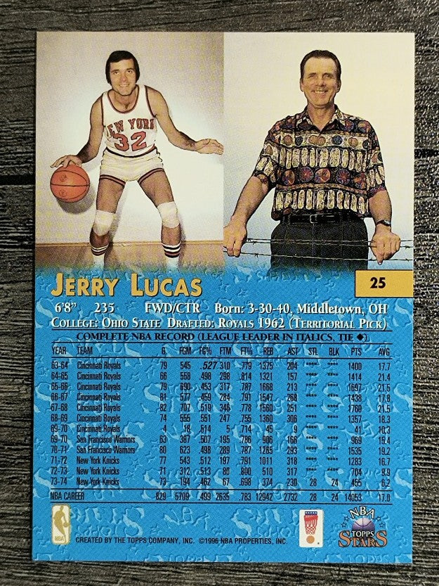 1996 Topps Stars #25 Jerry Lucas
