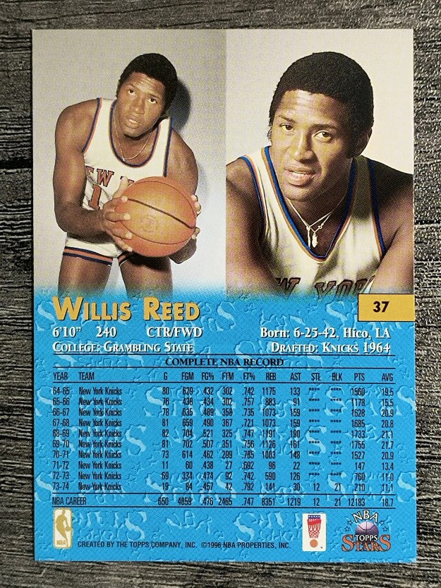 1996 Topps Stars #37 Willis Reed