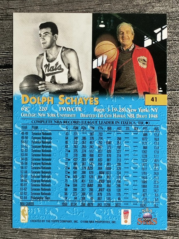 1996 Topps Stars #41 Dolph Schayes