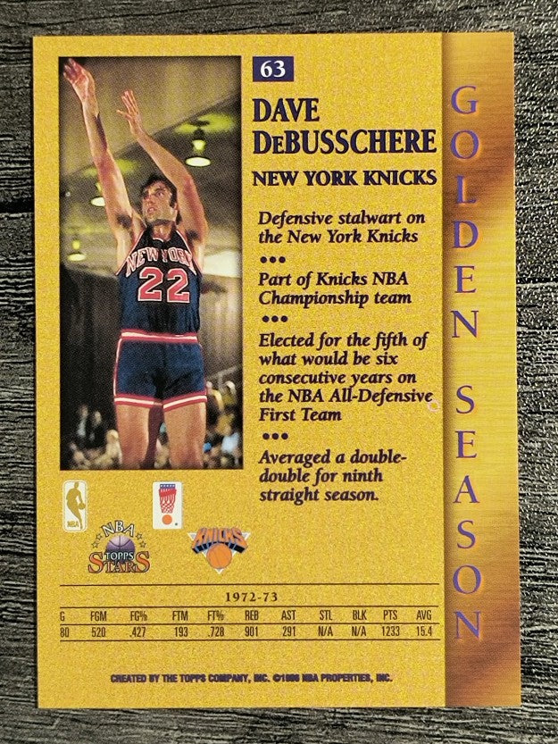 1996 Topps Stars #63 Dave DeBusschere GS