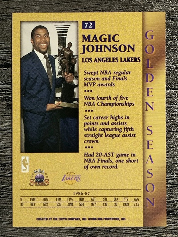 1996 Topps Stars #72 Magic Johnson GS