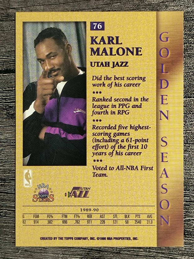 1996 Topps Stars #76 Karl Malone GS