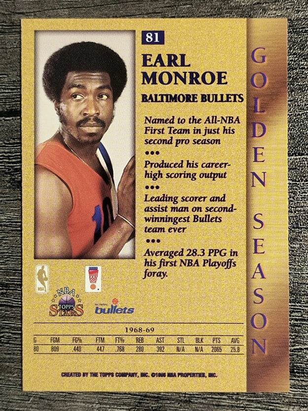 1996 Topps Stars #81 Earl Monroe GS