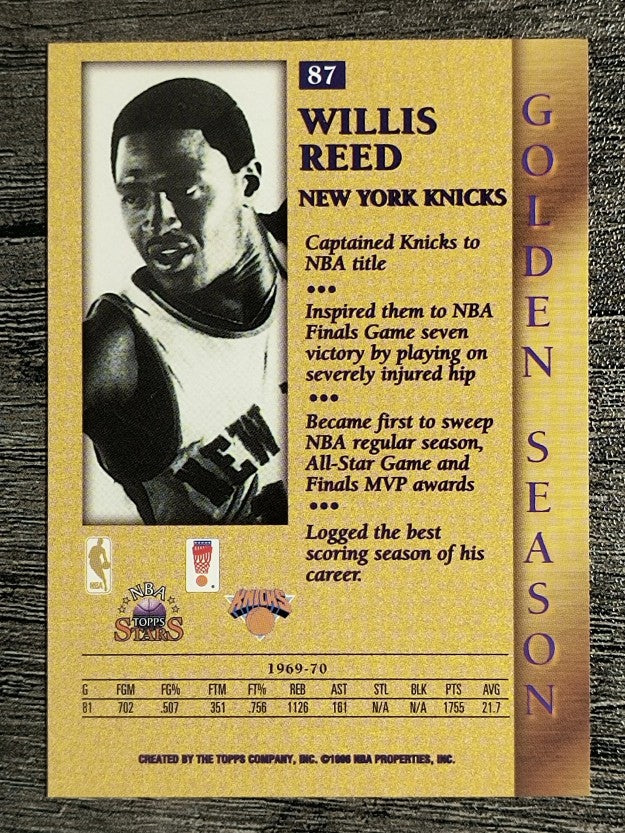 1996 Topps Stars #87 Willis Reed GS