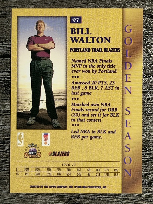 1996 Topps Stars #97 Bill Walton GS