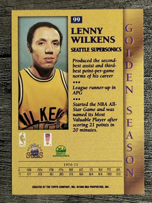 1996 Topps Stars #99 Lenny Wilkens GS