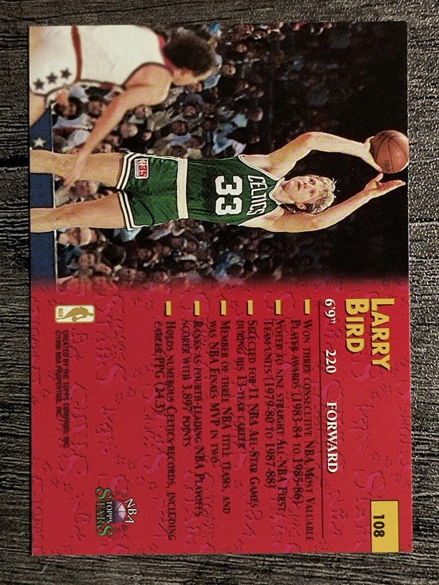 1996 Topps Stars #108 Larry Bird