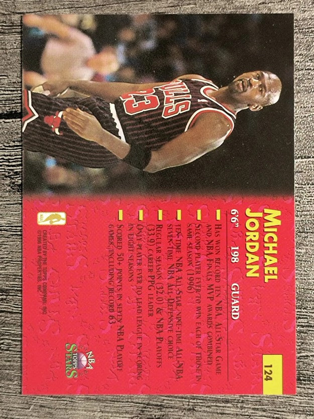 1996 Topps Stars #124 Michael Jordan