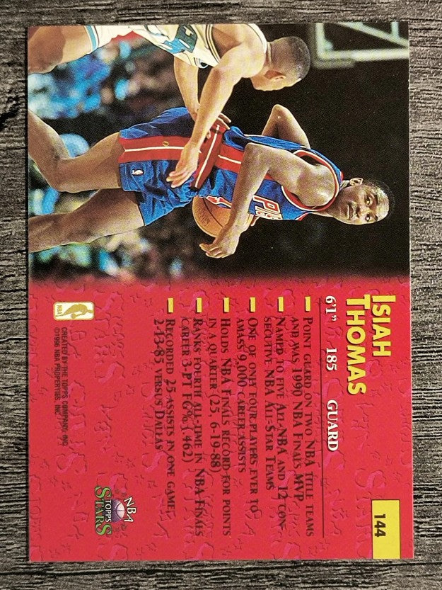 1996 Topps Stars #144 Isiah Thomas