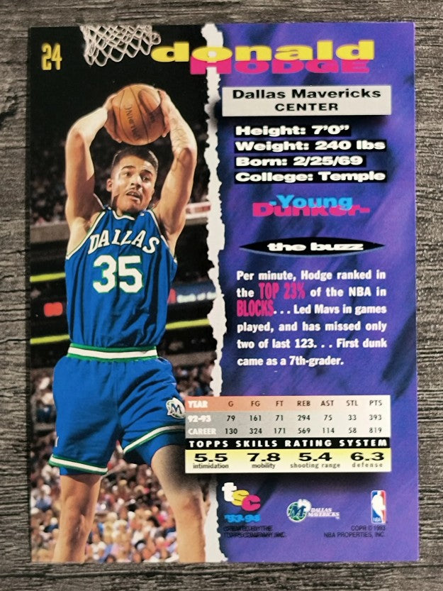 1993-94 Stadium Club #24 Donald Hodge