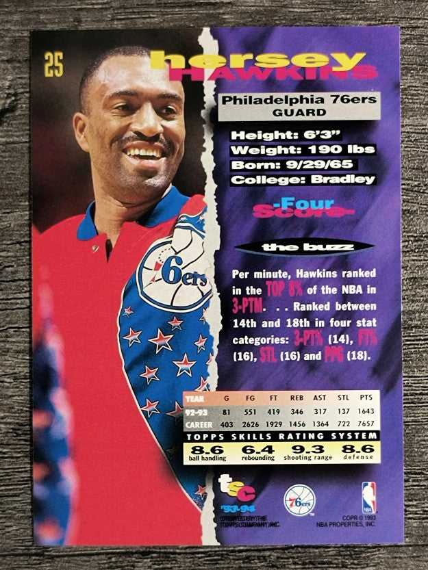 1993-94 Stadium Club #25 Hersey Hawkins