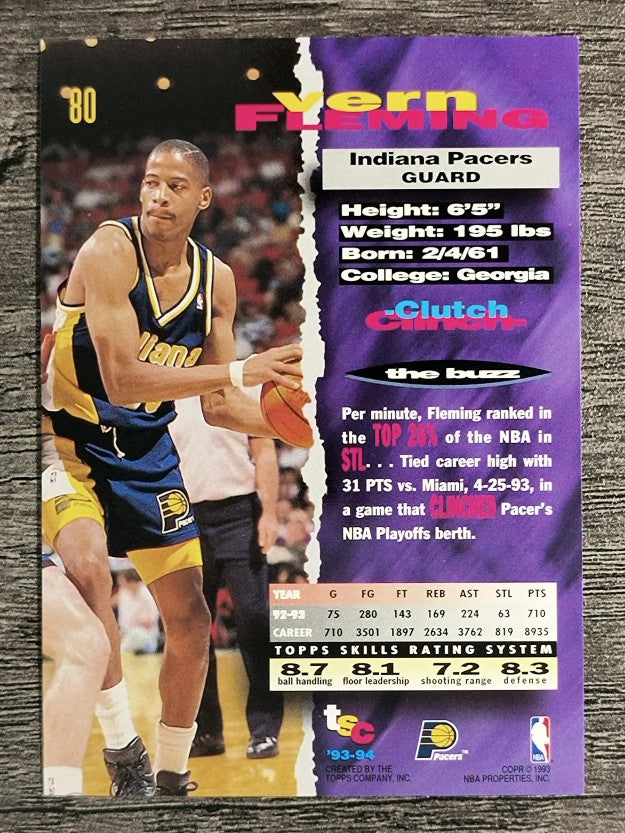 1993-94 Stadium Club #80 Vern Fleming