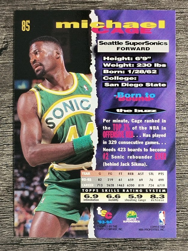 1993-94 Stadium Club #85 Michael Cage