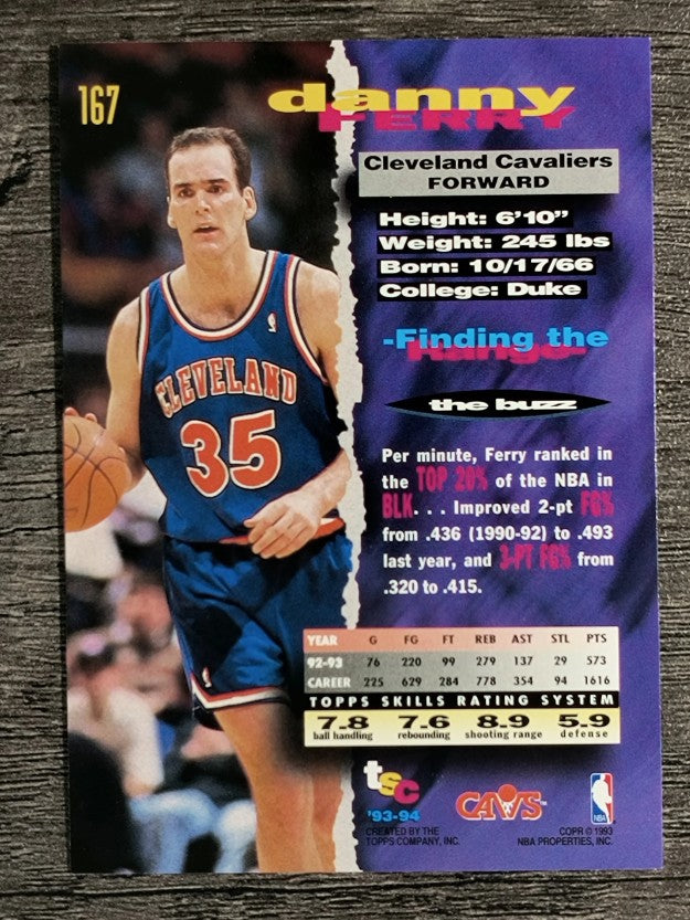 1993-94 Stadium Club #167 Danny Ferry