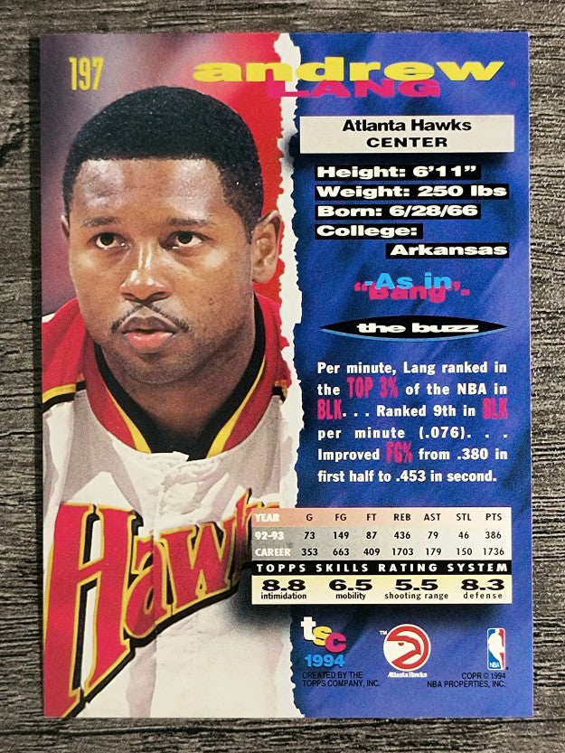 1993-94 Stadium Club #197 Andrew Lang