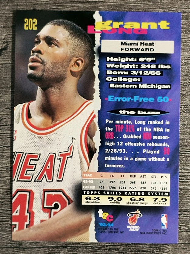 1993-94 Stadium Club #202 Grant Long