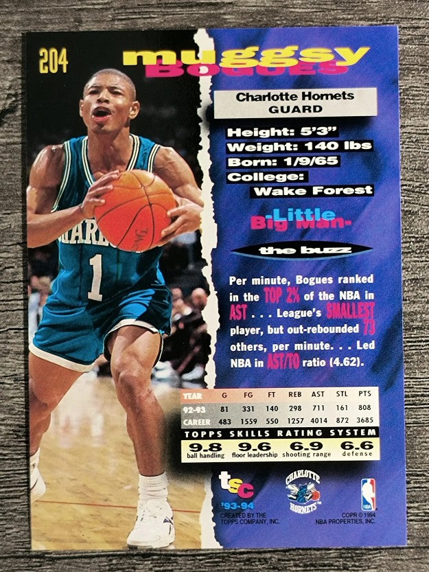 1993-94 Stadium Club #204 Muggsy Bogues
