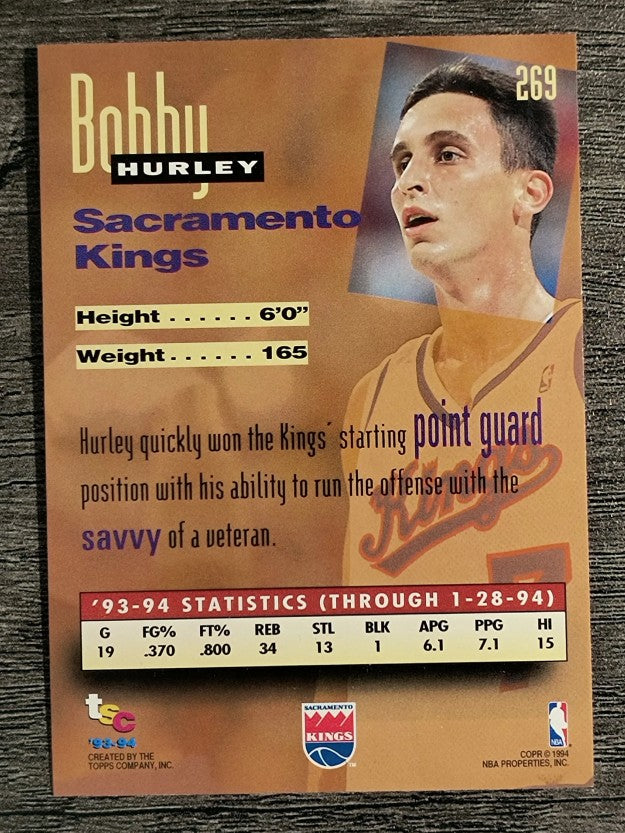 1993-94 Stadium Club #269 Bobby Hurley NW