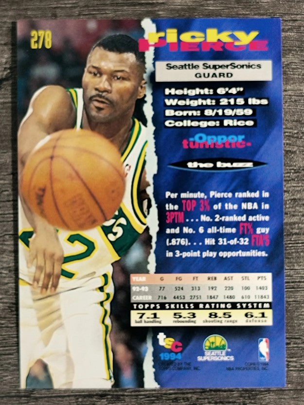 1993-94 Stadium Club #278 Ricky Pierce