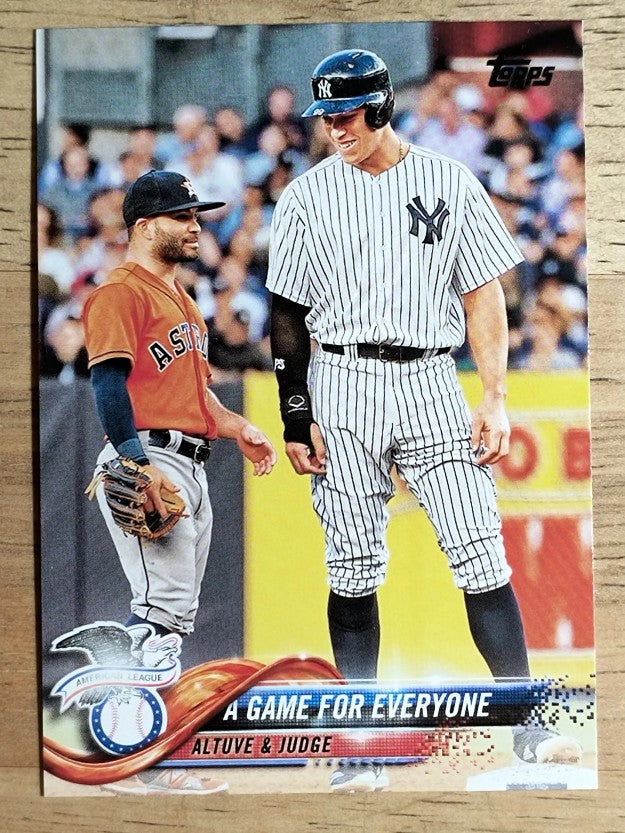 2018 Topps Update #US79 A Game for Everyone/Jose Altuve/Aaron Judge