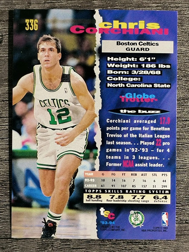 1993-94 Stadium Club #345 Chris Corchiani