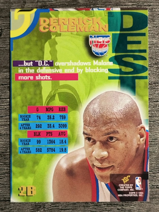1994-95 Stadium Club Dynasty and Destiny #2B Derrick Coleman