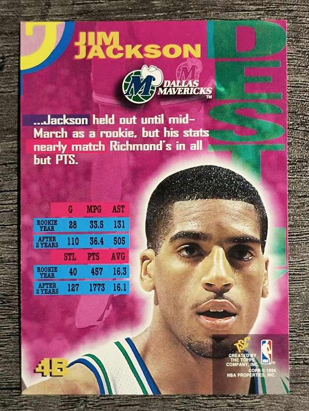 1994-95 Stadium Club Dynasty and Destiny #4B Jim Jackson