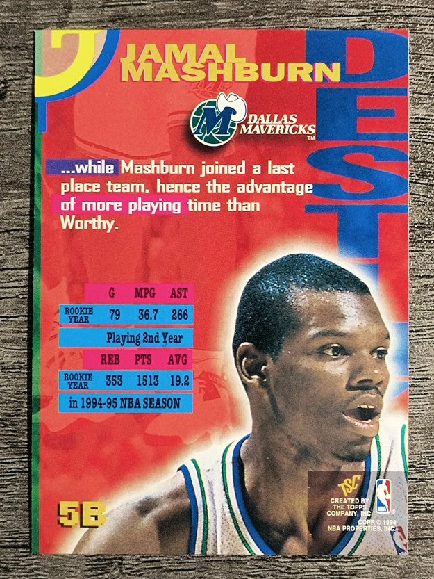 1994-95 Stadium Club Dynasty and Destiny #5B Jamal Mashburn