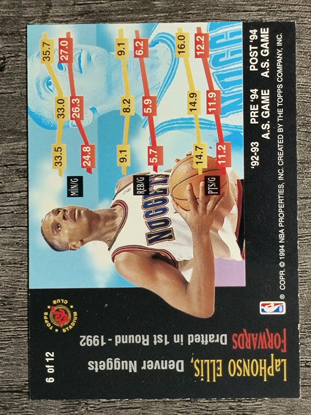 1994-95 Stadium Club Rising Stars #6 LaPhonso Ellis (NM)