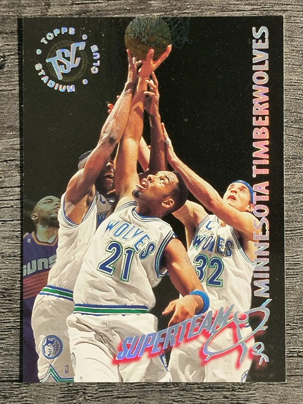1994-95 Stadium Club Super Teams #16 Minnesota Timberwolves/Christian Laettner
