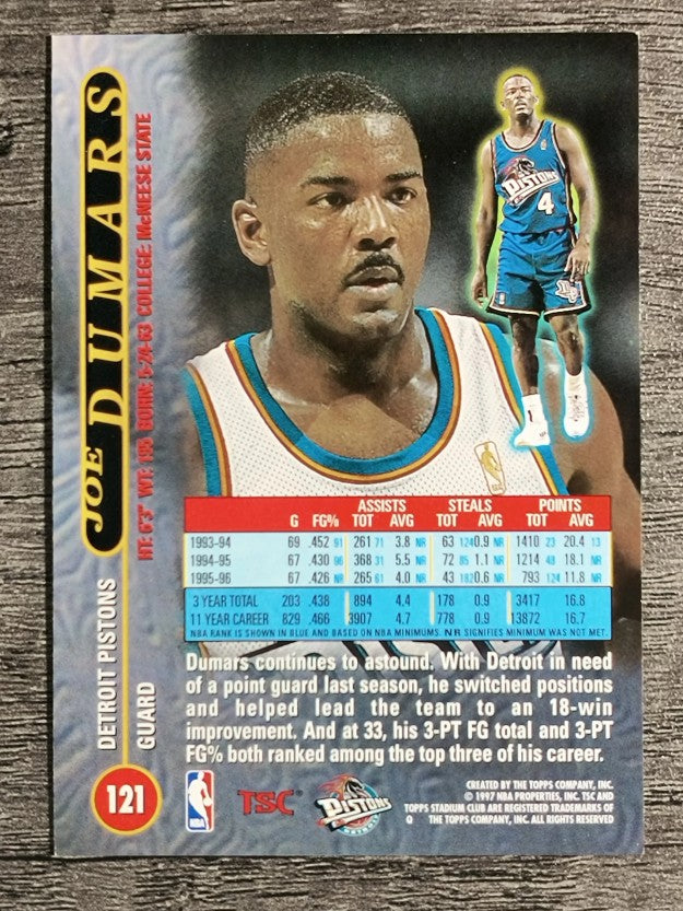 1996-97 Stadium Club #121 Joe Dumars