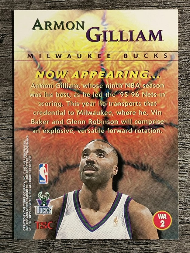 1996-97 Stadium Club Welcome Additions #WA2 Armon Gilliam