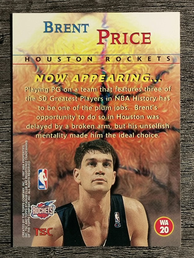 1996-97 Stadium Club Welcome Additions #WA20 Brent Price