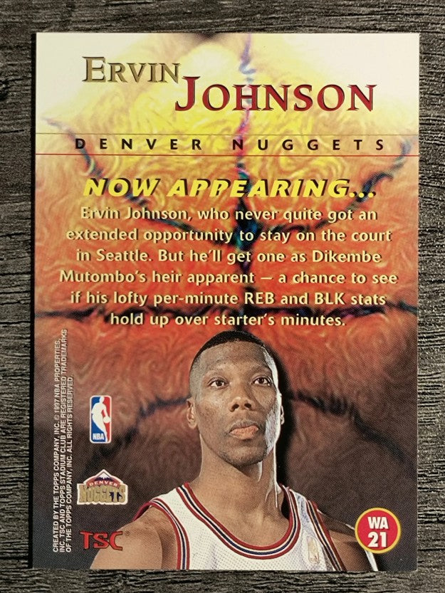 1996-97 Stadium Club Welcome Additions #WA21 Ervin Johnson