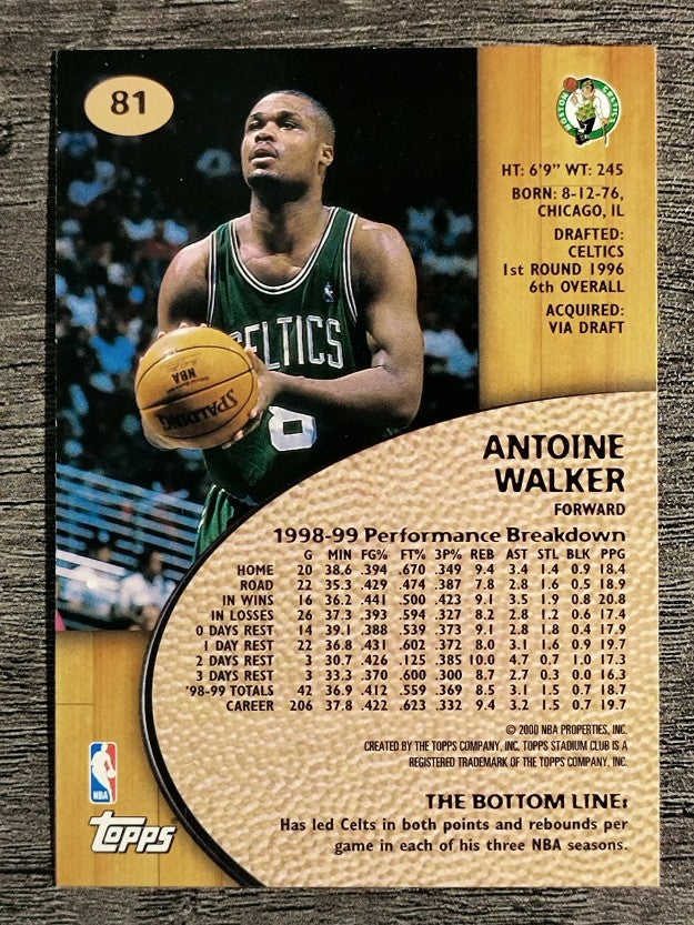 1999-00 Stadium Club #81 Antoine Walker