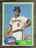 1981 Topps Traded #797 Fred Lynn