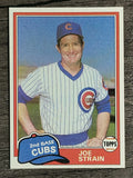 1981 Topps Traded #837 Joe Strain