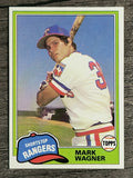 1981 Topps Traded #852 Mark Wagner