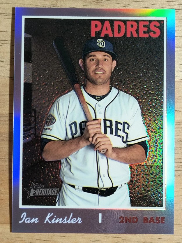 2019 Topps Heritage Chrome Purple Refractors #THC551 Ian Kinsler