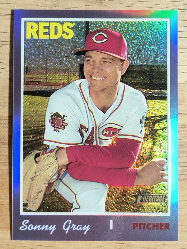 2019 Topps Heritage Chrome Purple Refractors #THC543 Sonny Gray