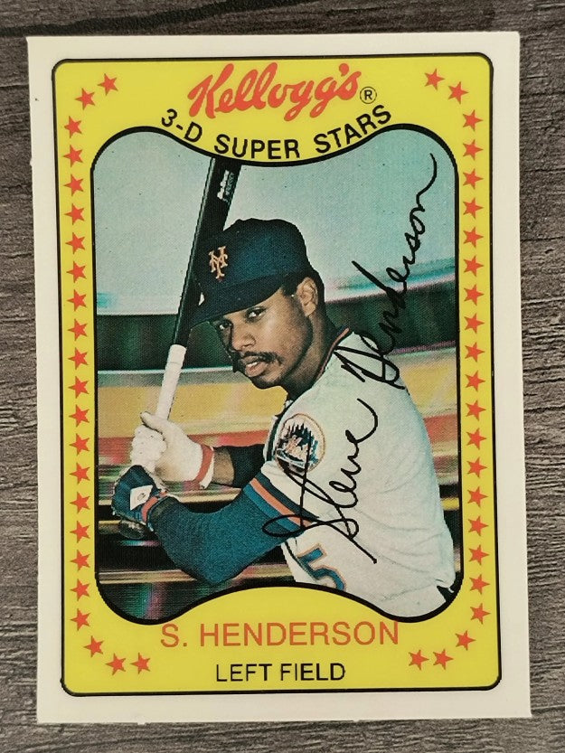 1981 Kellogg's #25 Steve Henderson