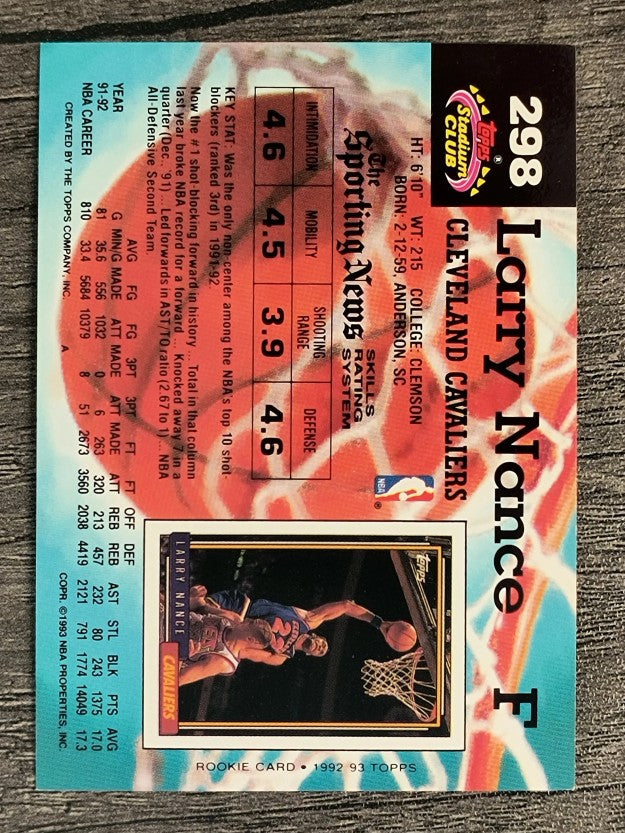 1992-93 Stadium Club #298 Larry Nance