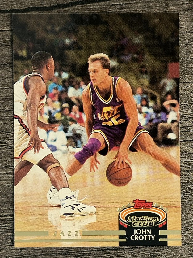 1992-93 Stadium Club #305 John Crotty RC